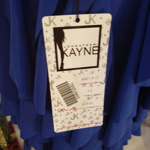 NWT Johnathan Kayne Sequin Ruffled Prom Dress - Picture 6 of 8